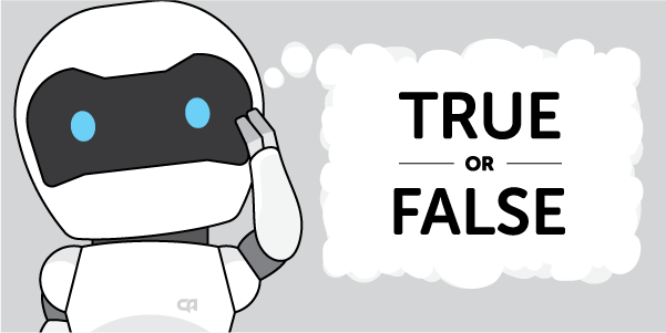 Robot questioning true-or-false